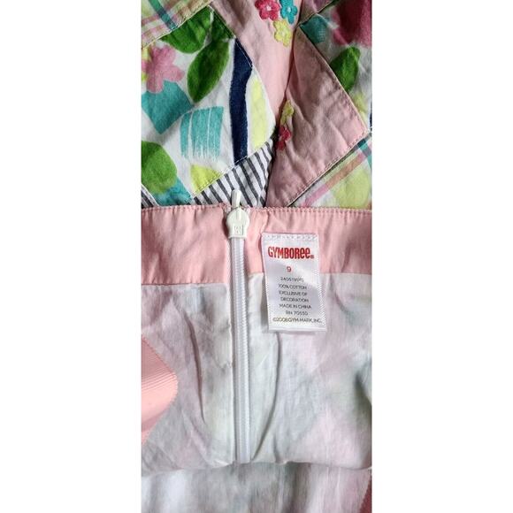 Gymboree Girls Pink Patchwork Shift Dress Girls Size 9 - Picture 2 of 7